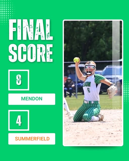 No. 1 Mendon tops Petersburg Summerfield 8-4 in D-4 Quarterfinals